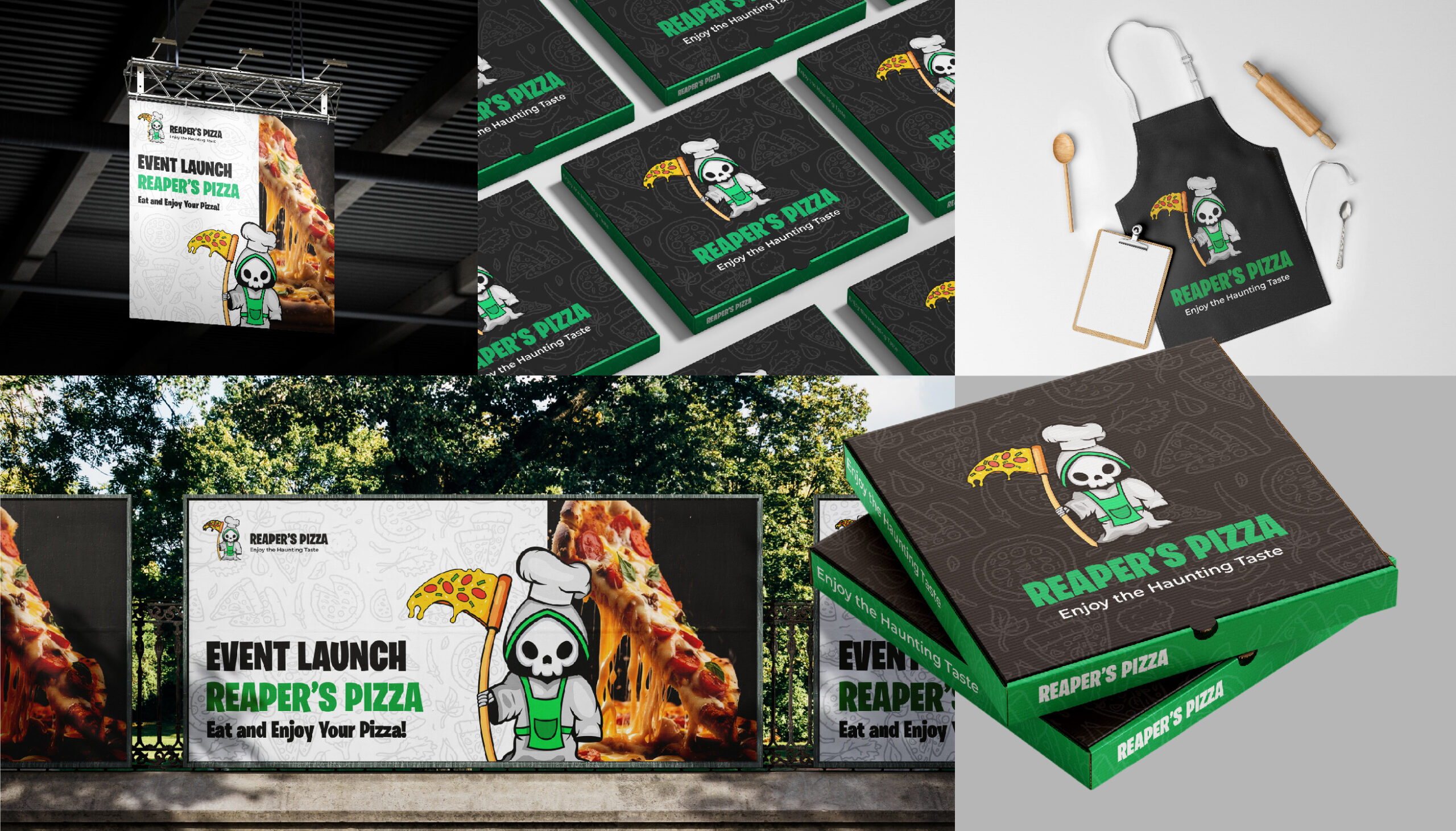 Kolase desain brand identity Creatipous Creative Agency